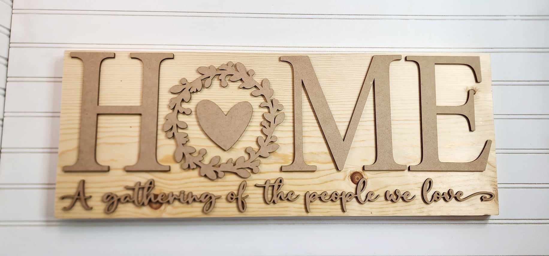 HOME Mantle Sign, Shelf Sitter or Hanger- Paint Party Kit