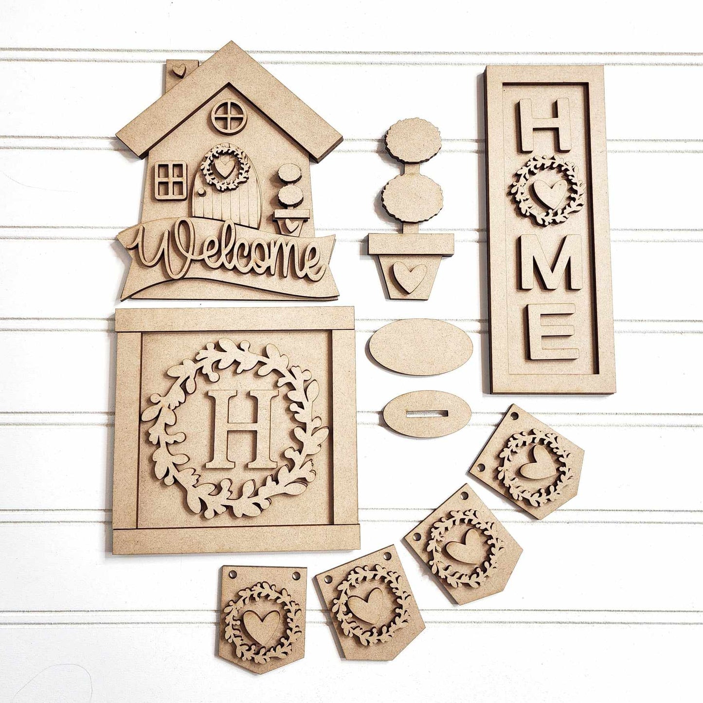 Home Tiered Tray Decor Set- Paint Party Kit