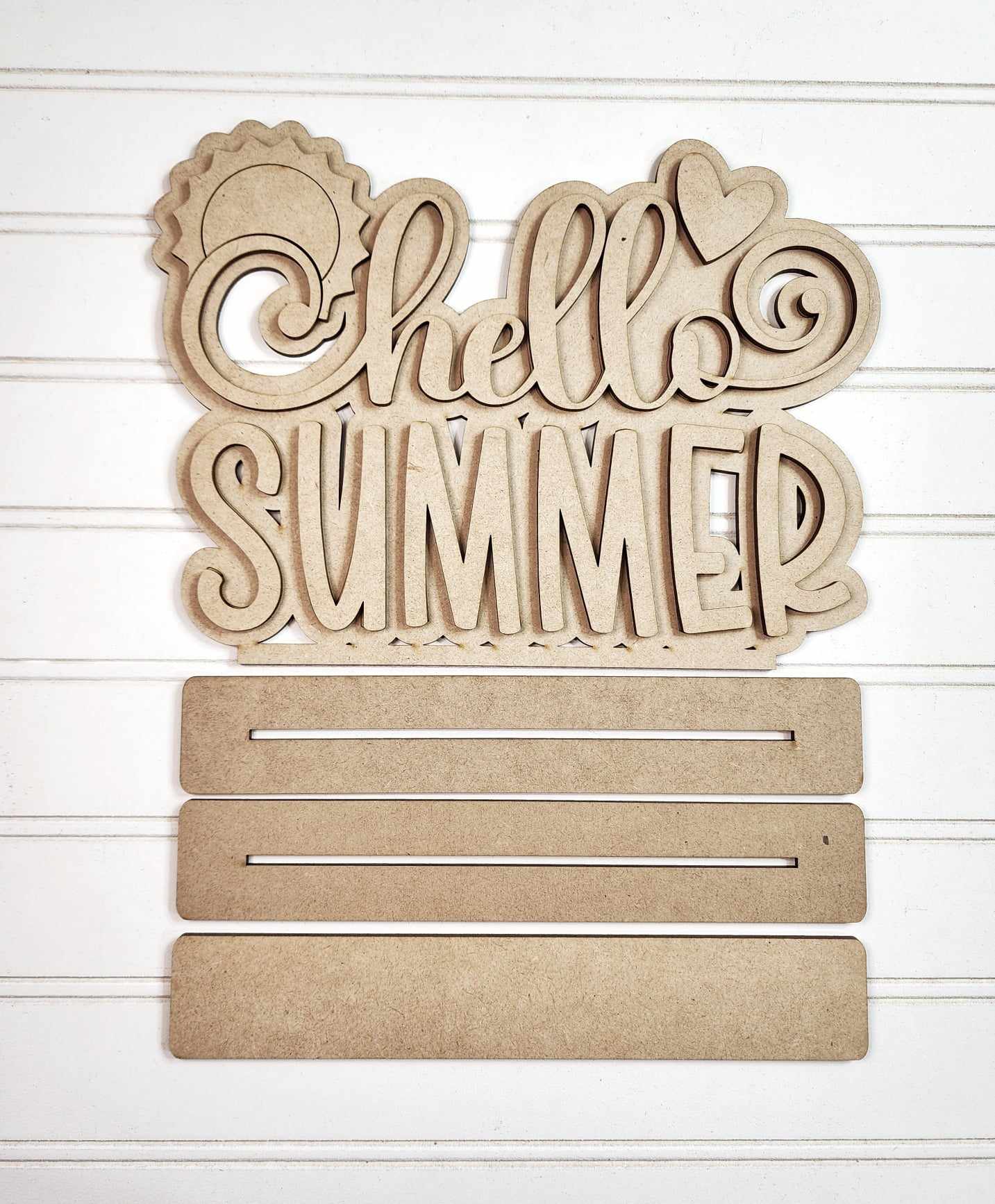 Hello Summer Shelf Sitter- DIY Blank