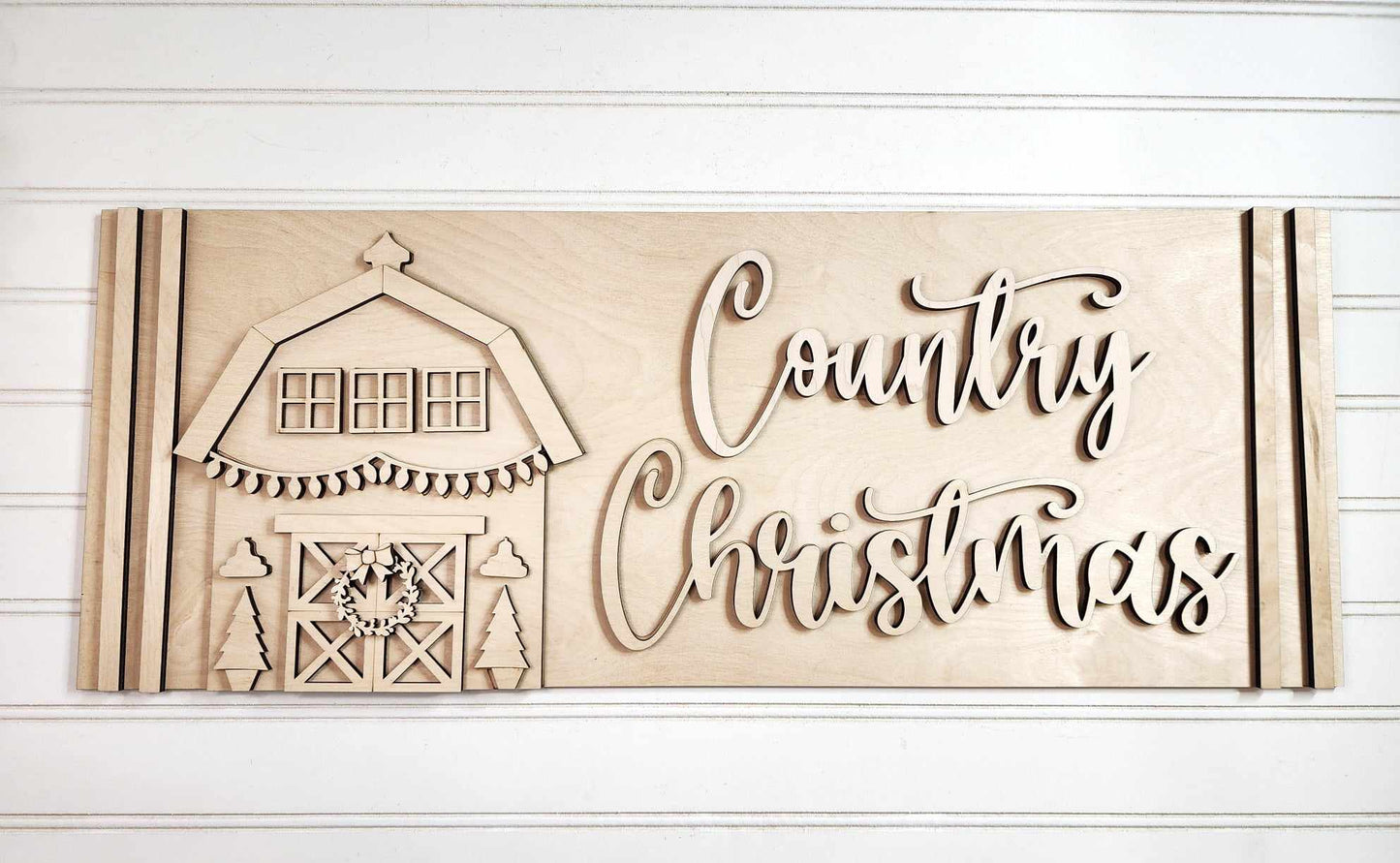 Country Christmas Tree Farm Mantle Sign  Paint Party