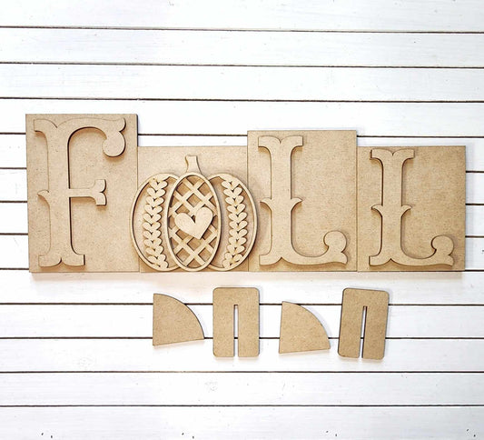 Fall Sweater Weather Word Block- DIY Blank