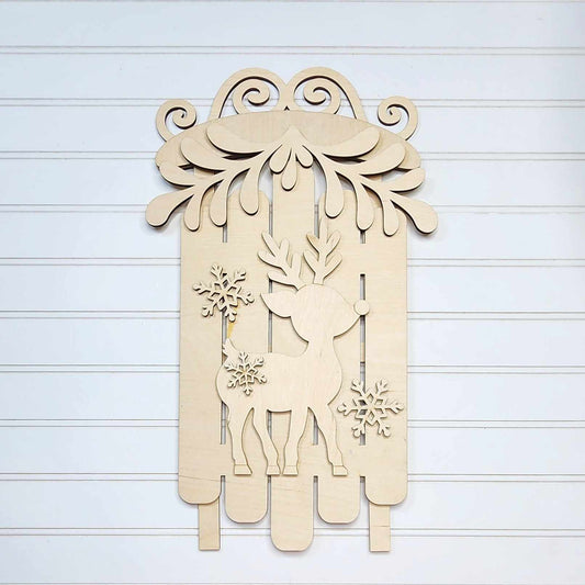 Oh Deer Christmas Shelf Sitter- DIY Blank