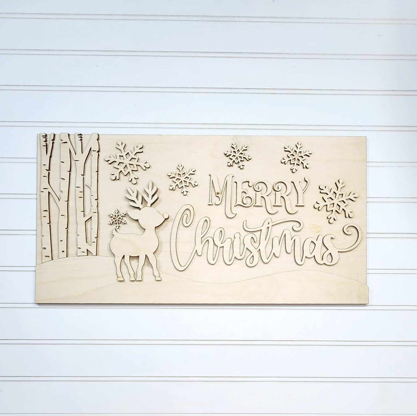 Oh Deer Christmas Mantle Sign- Paint Party