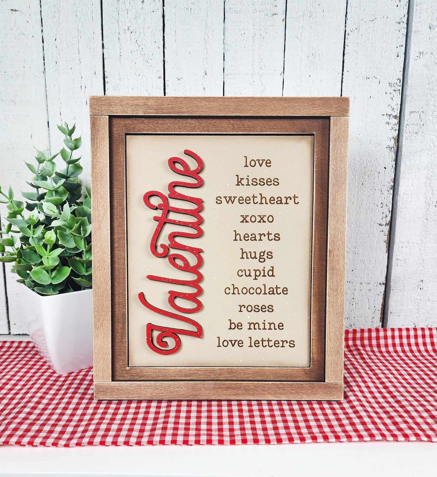 Be My Valentine Sign Trio with Stands OR Frames- Paint Party Kit