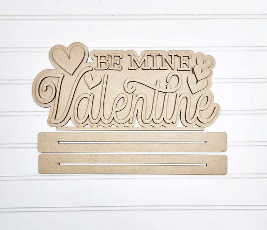 Be Mine Valentine Shelf Sitter- DIY Blank