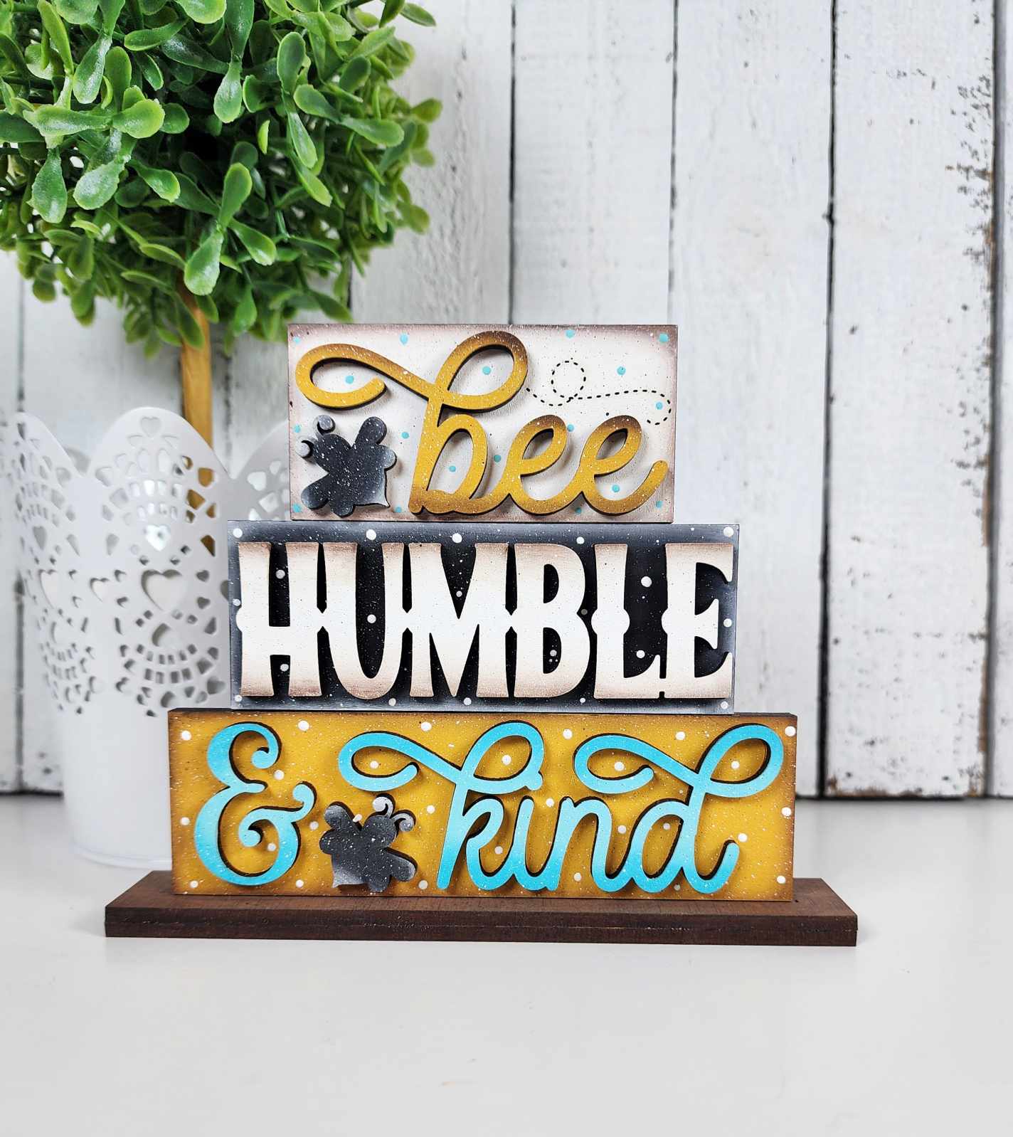 Hello Honey Tiered Tray Decor Set- Paint Party Kit