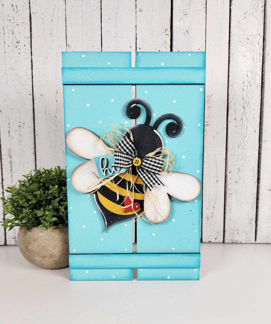 Hello Honey Bee Pallet Hanger - Paint Party Kit