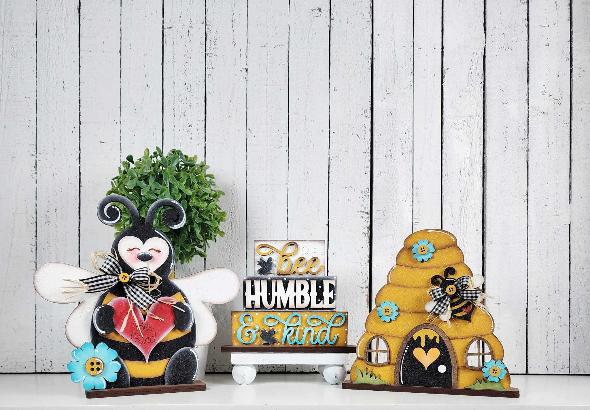 Hello Honey Tiered Tray Decor Set- Paint Party Kit