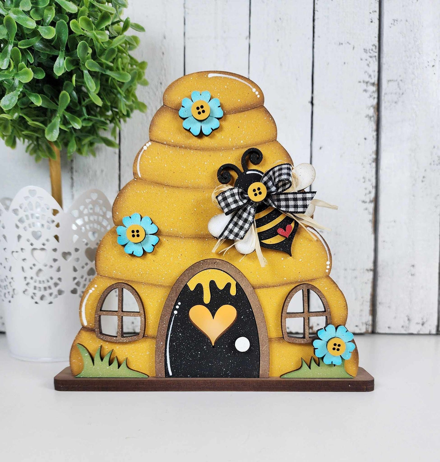 Hello Honey Tiered Tray Decor Set- Paint Party Kit