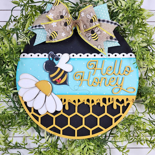 Hello Honey Round- Paint Party Kit