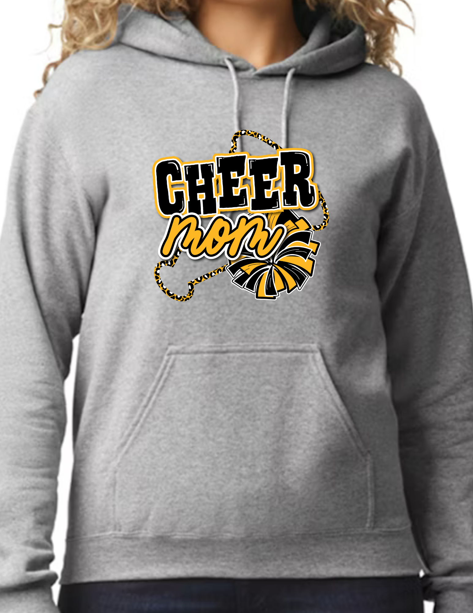 Cheer Mom Megaphone- Light Grey