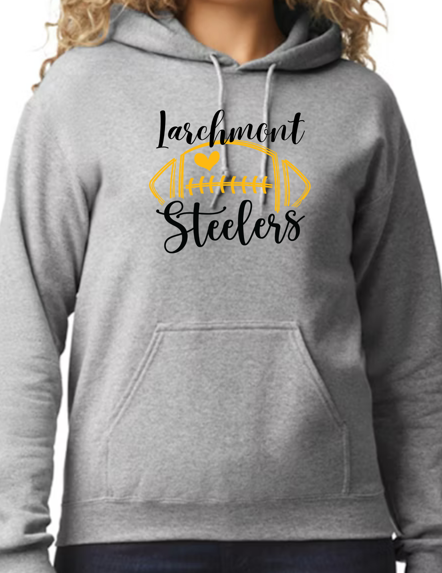 Larchmont Football Love- Light Grey