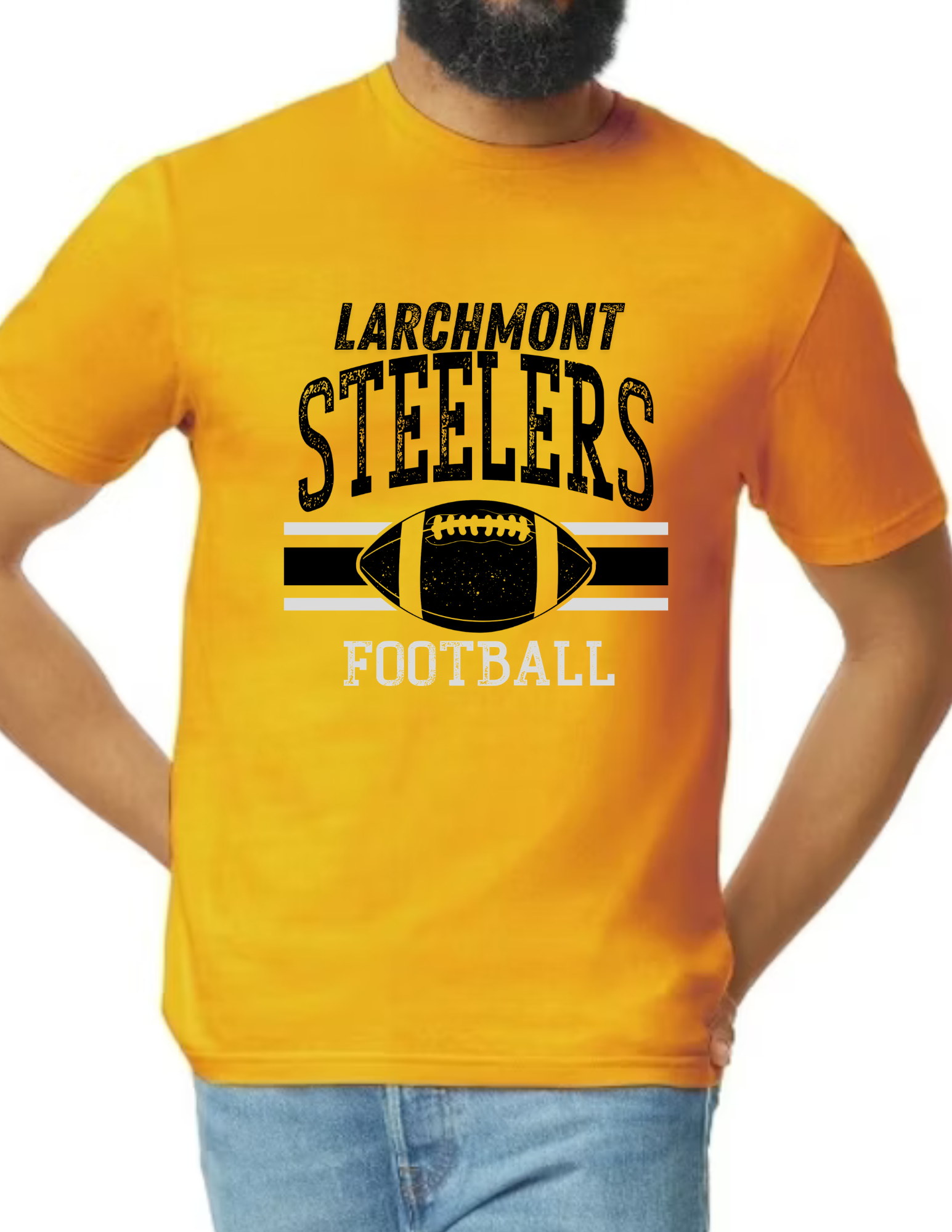 Larchmont Steelers Football- Gold