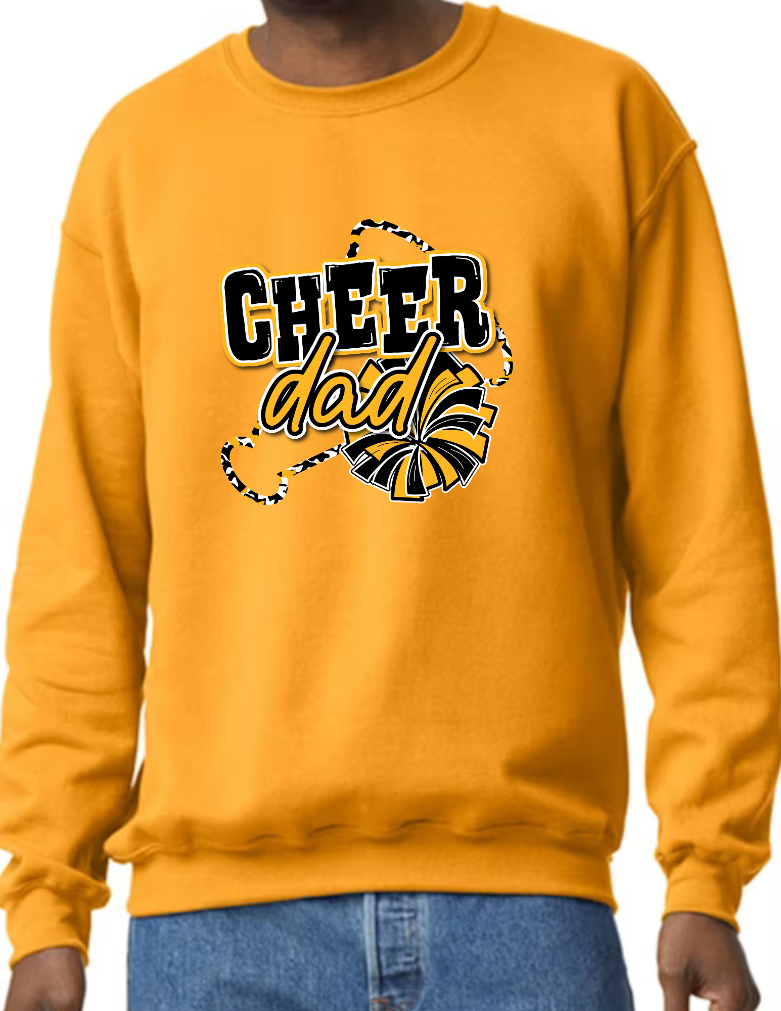 Cheer Dad Megaphone- Gold