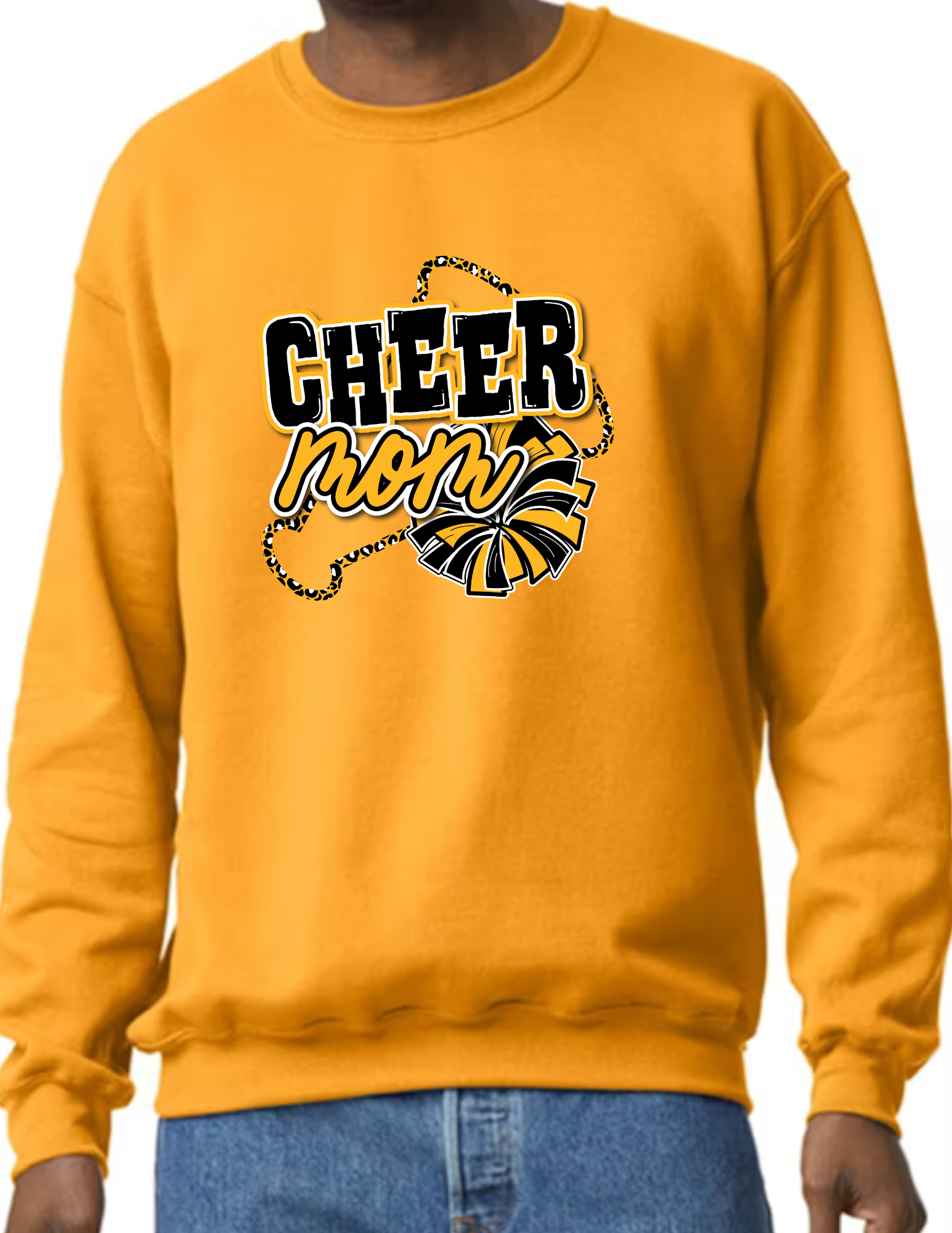 Cheer Mom Megaphone- Gold