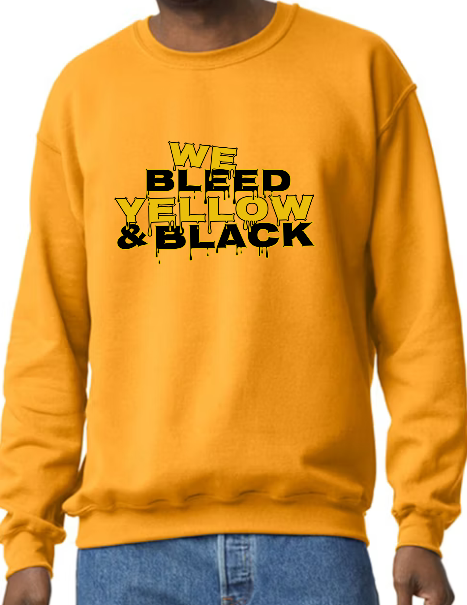 We Bleed Yellow & Black- Gold
