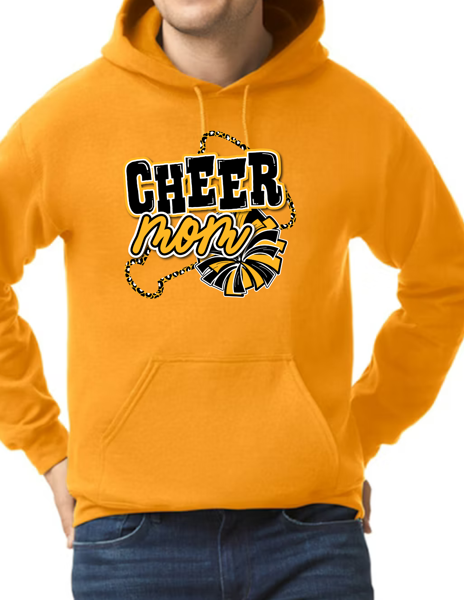 Cheer Mom Megaphone- Gold