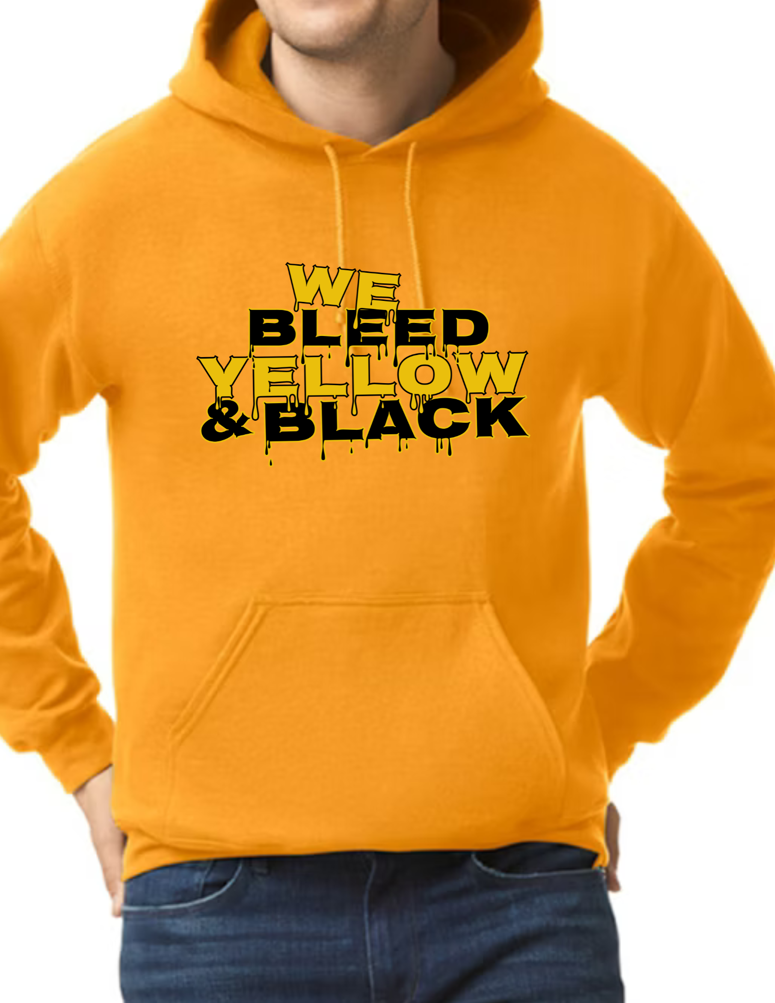 We Bleed Yellow & Black- Gold