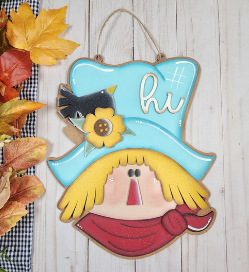 Fall Scarecrow Hanger- Paint Party Kit