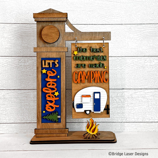 Interchangeable Post Sign & Camping Inserts- Paint Party Kit