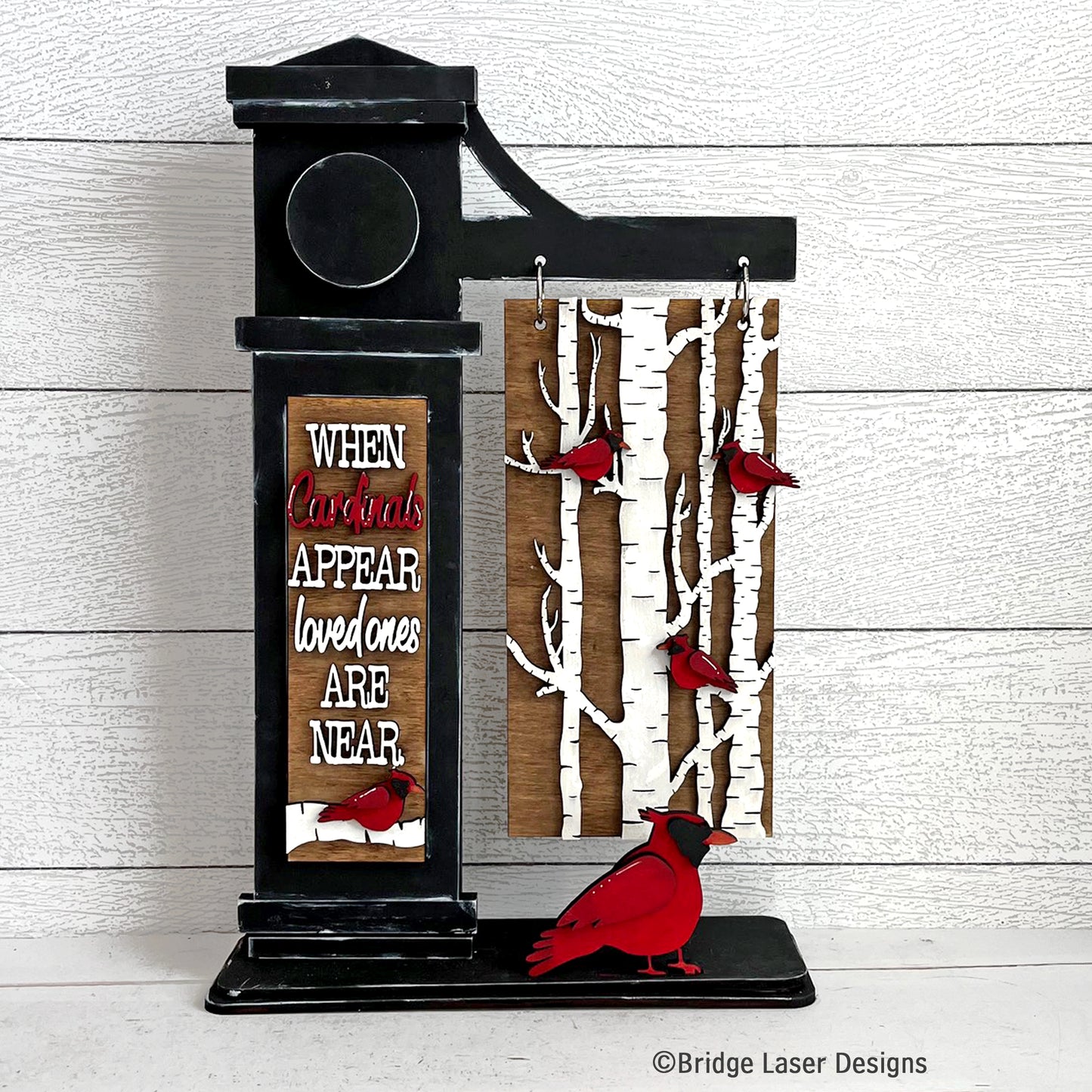 Interchangeable Post Sign & When Cardinals Are Near Inserts- Paint Party Kit