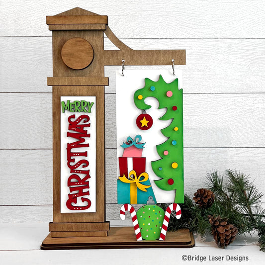 Interchangeable Post Sign & Merry Christmas Inserts- Paint Party Kit