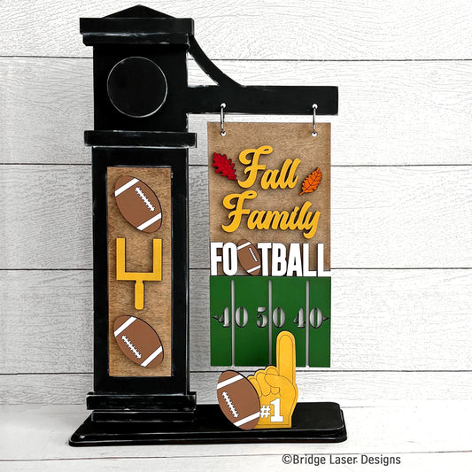 Interchangeable Post Sign & Football Inserts - Paint Party Kit