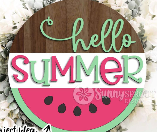 Hello Summer Watermelon Round- Paint Party