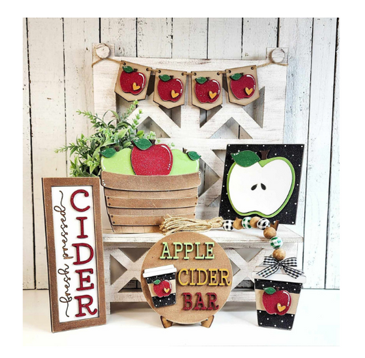 Apple Cider Harvest Tiered Tray- Paint Party Kit