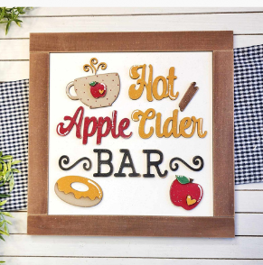 Apple Cider Harvest Sign- DIY Blank