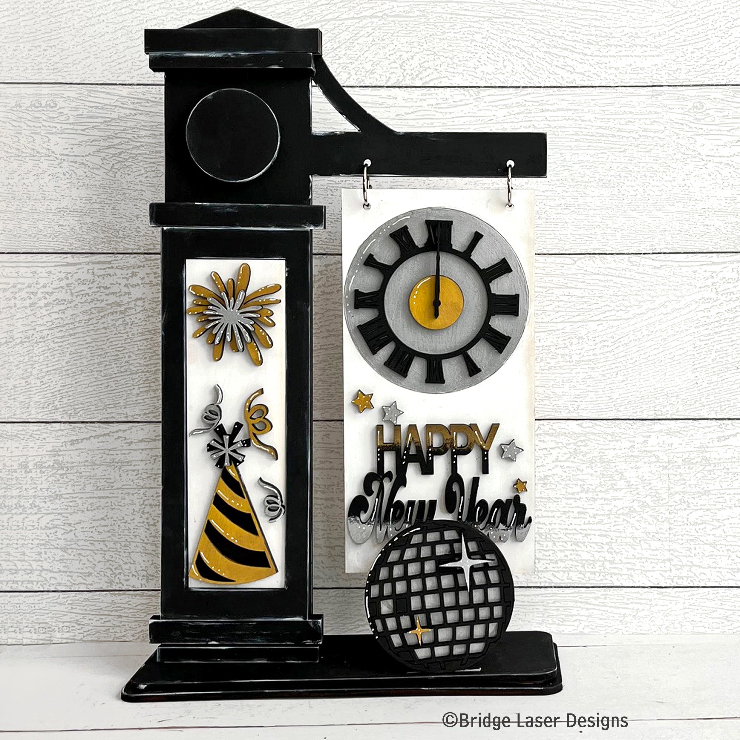 Interchangeable Post Sign & Happy New Year Inserts