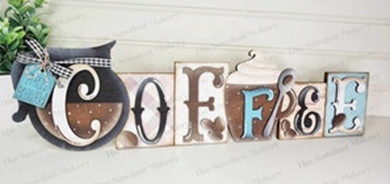 Coffee Word Block- DIY Blank
