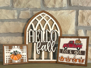 Hello Fall Mix & Match Mantle Set- DIY Blank
