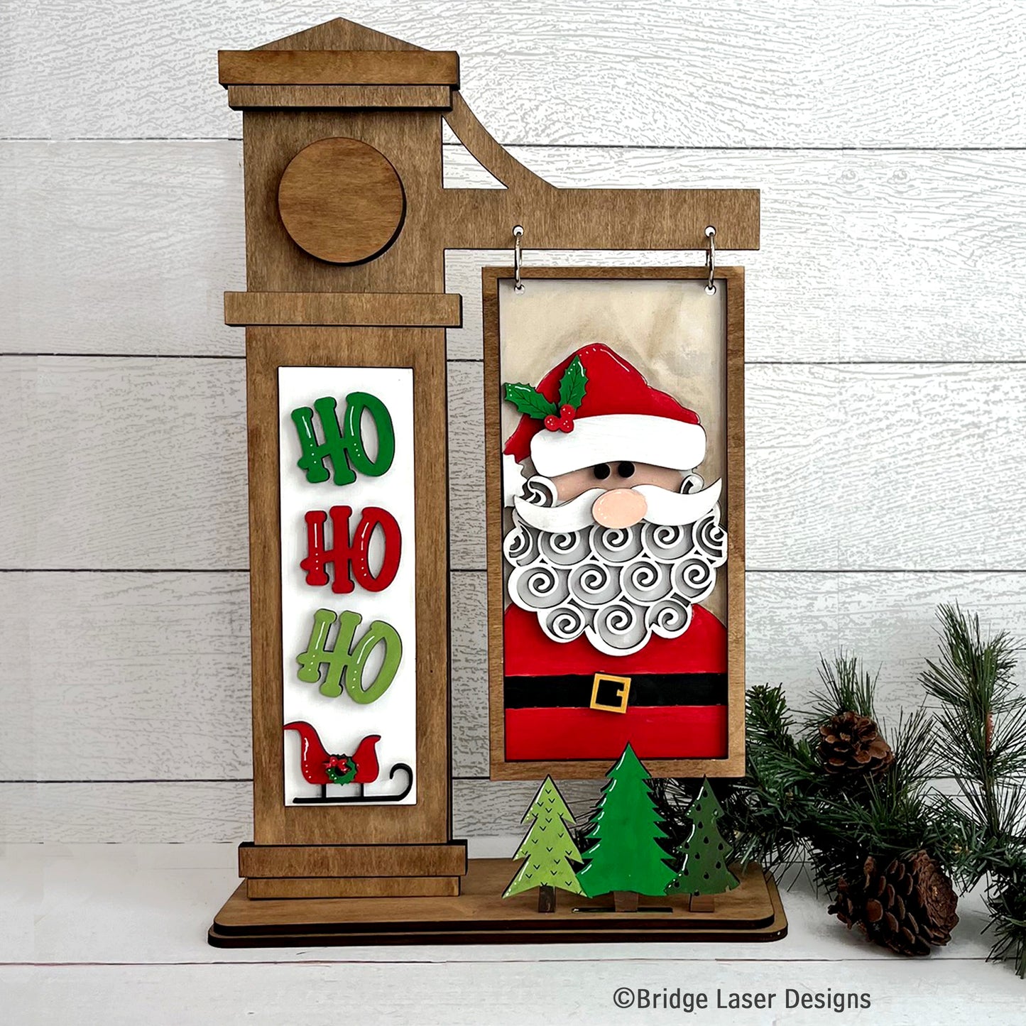 Interchangeable Post Sign & Ho Ho Ho Inserts- Paint Party Kit