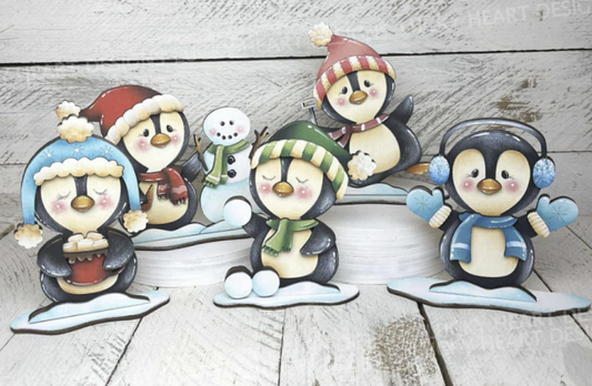 Penguin Winter Fun Decor Set