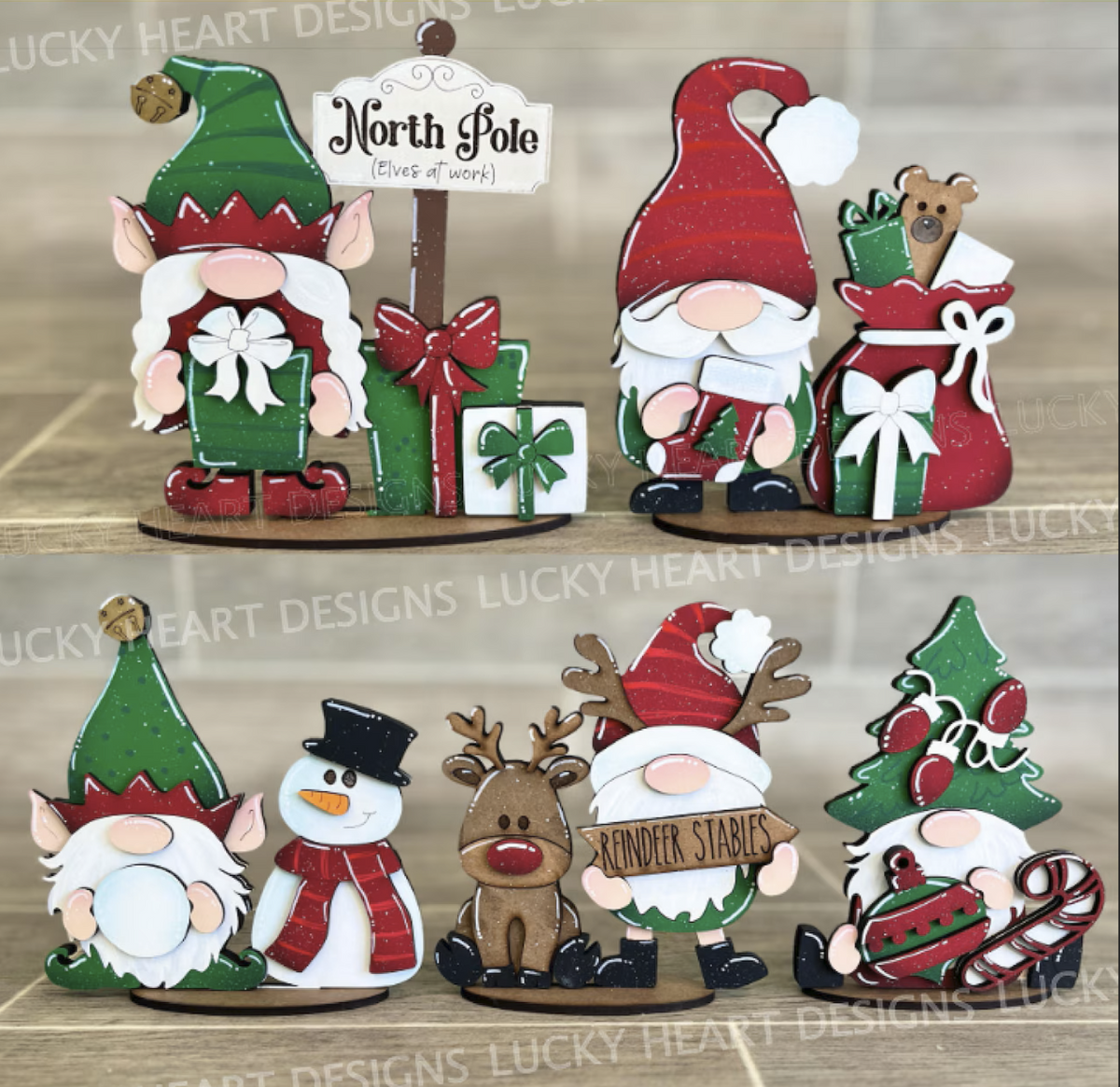 Christmas Gnome Decor Set- Paint Party Kit