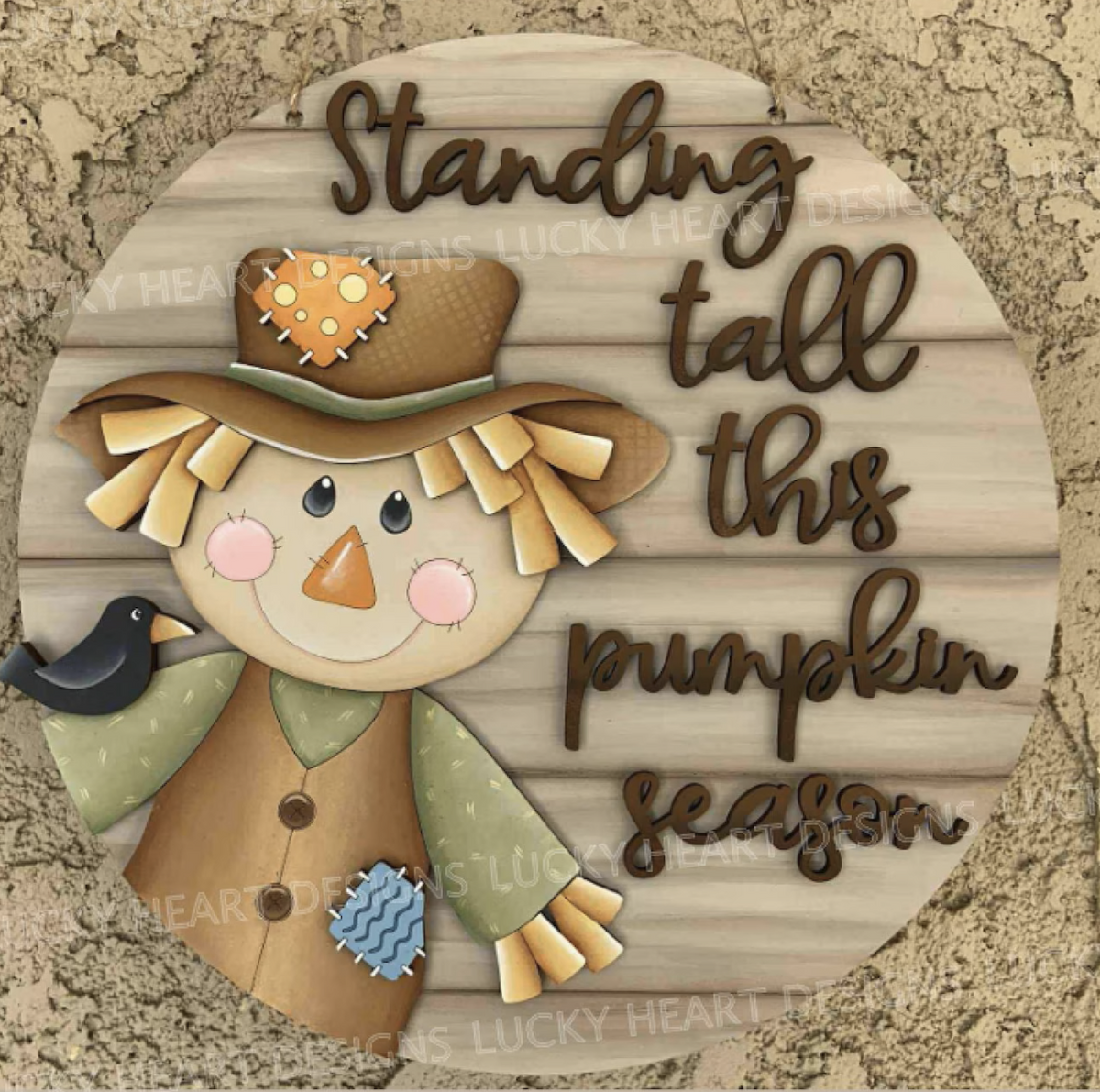 Standing Tall This Season Scarecrow Round- Paint Party Kit