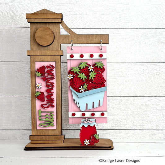 Interchangeable Post Sign & Sweet Summertime Inserts- Paint Party Kit