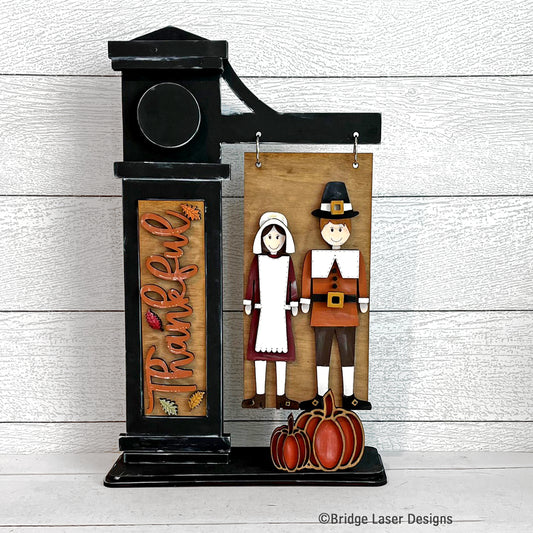 Interchangeable Post Sign & Pilgram Inserts- DIY Blank