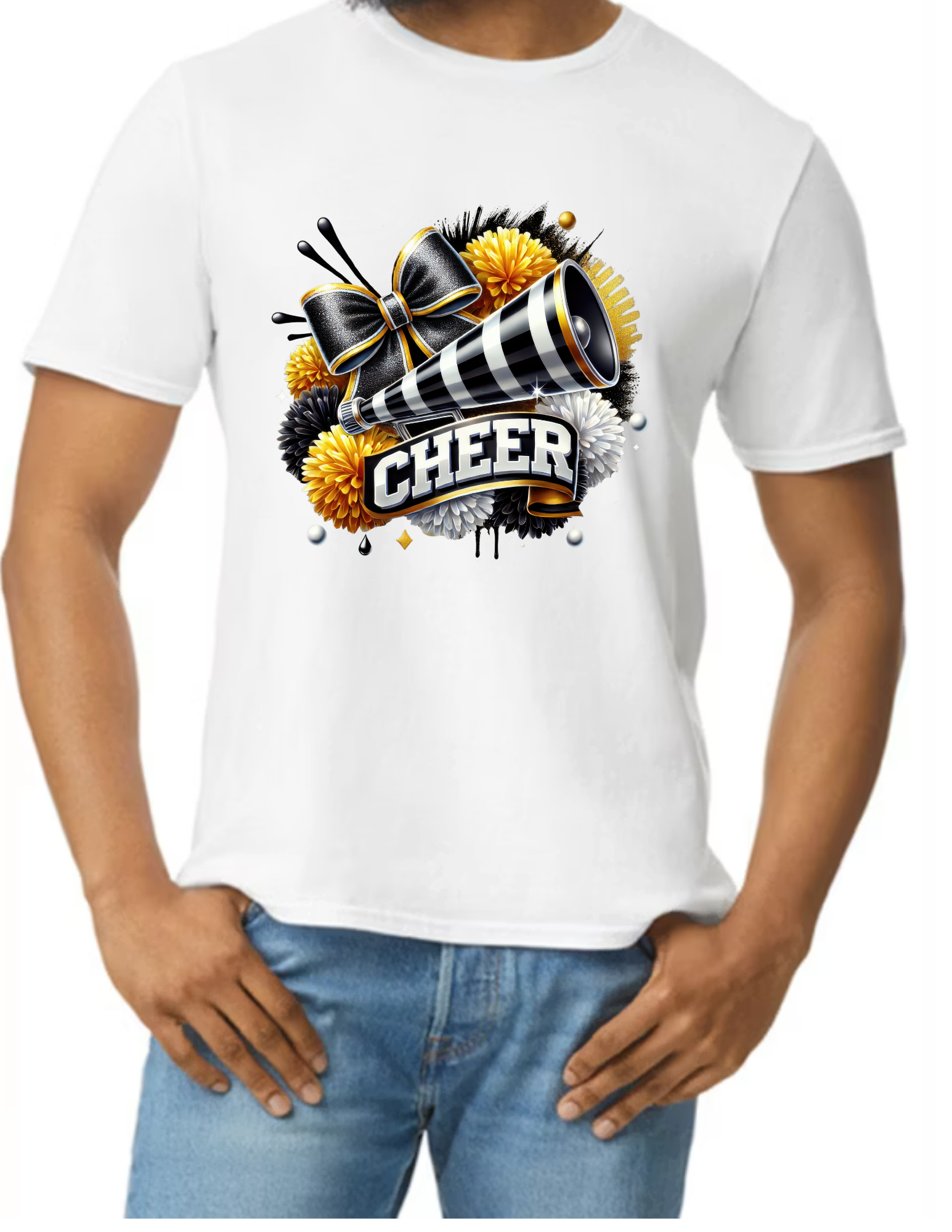 Cheer Cheerleading Design- White