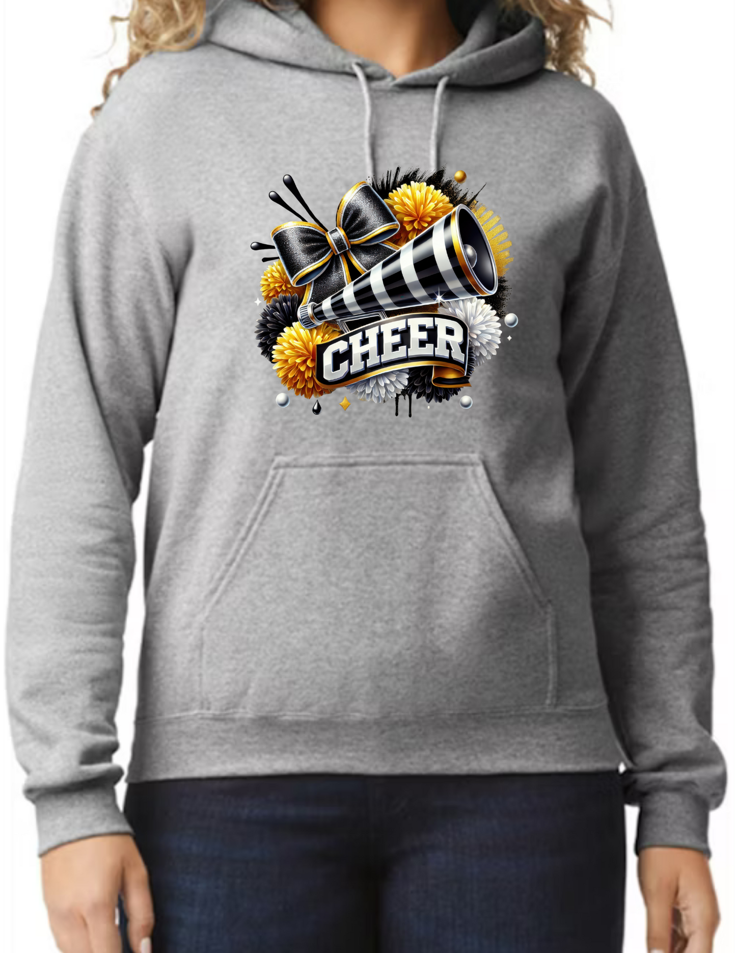 Cheer Cheerleading Design- Light Grey
