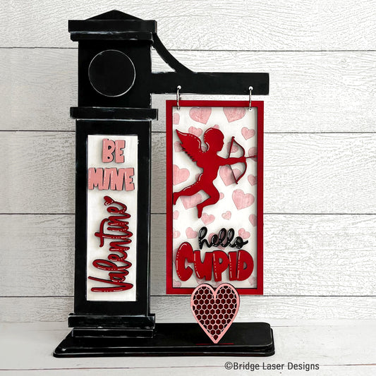 Interchangeable Post Sign & Cupid Valentine Inserts - Paint Party Kit