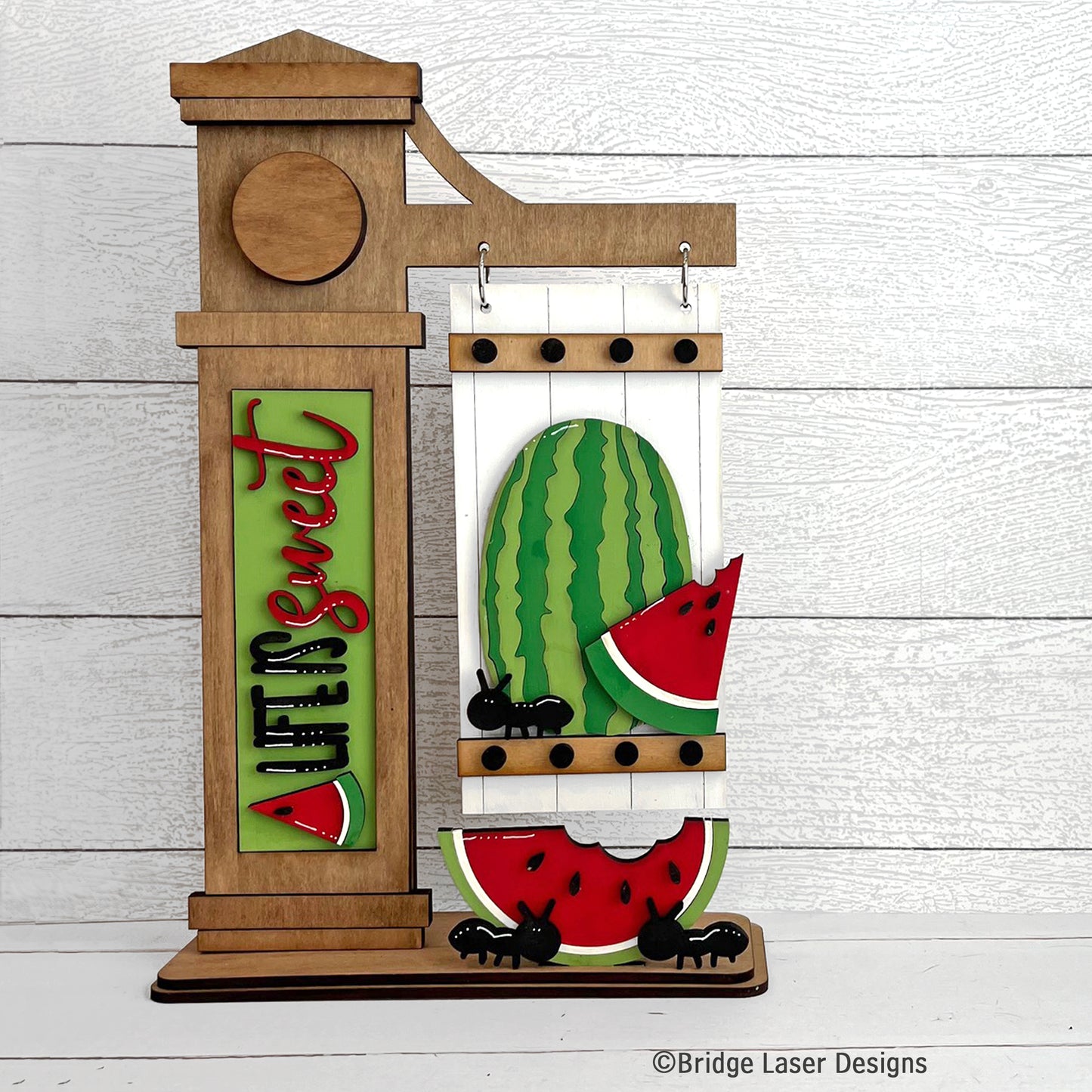 Interchangeable Post Sign & Watermelon Inserts- DIY Blank