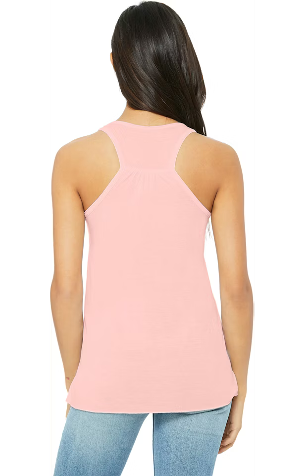 Hot Chicks Team Logo Razor Back Tank Top (Black Outline)