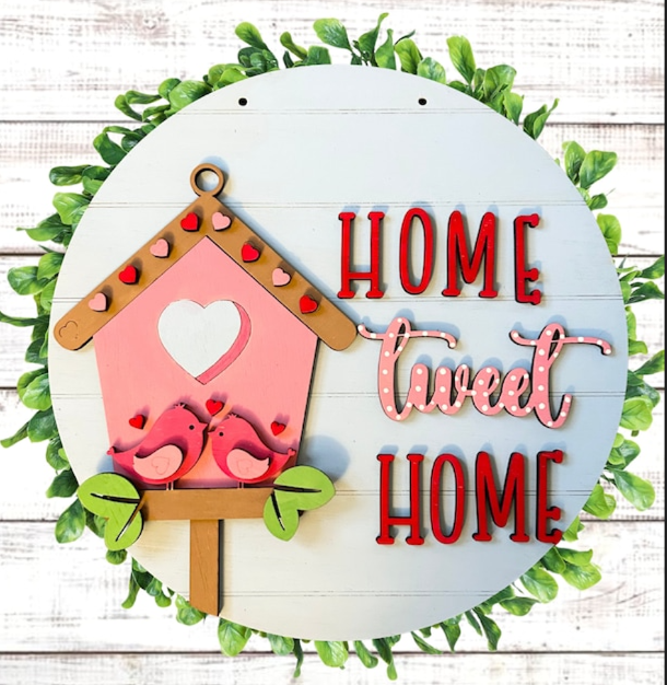 Home Tweet Home Round- Paint Party Kit