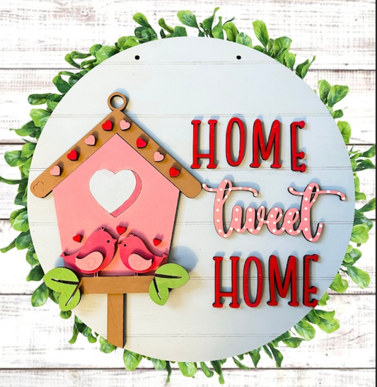 Home Tweet Home Round- Paint Party Kit