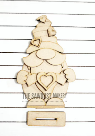 Valentine Boy Gnome- DIY Blank