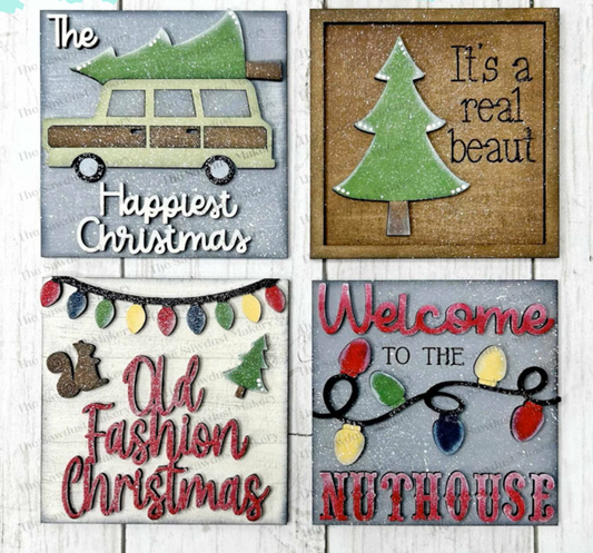 Welcome to the Nuthouse Quad Mix & Match Tiles- Paint Party Kit
