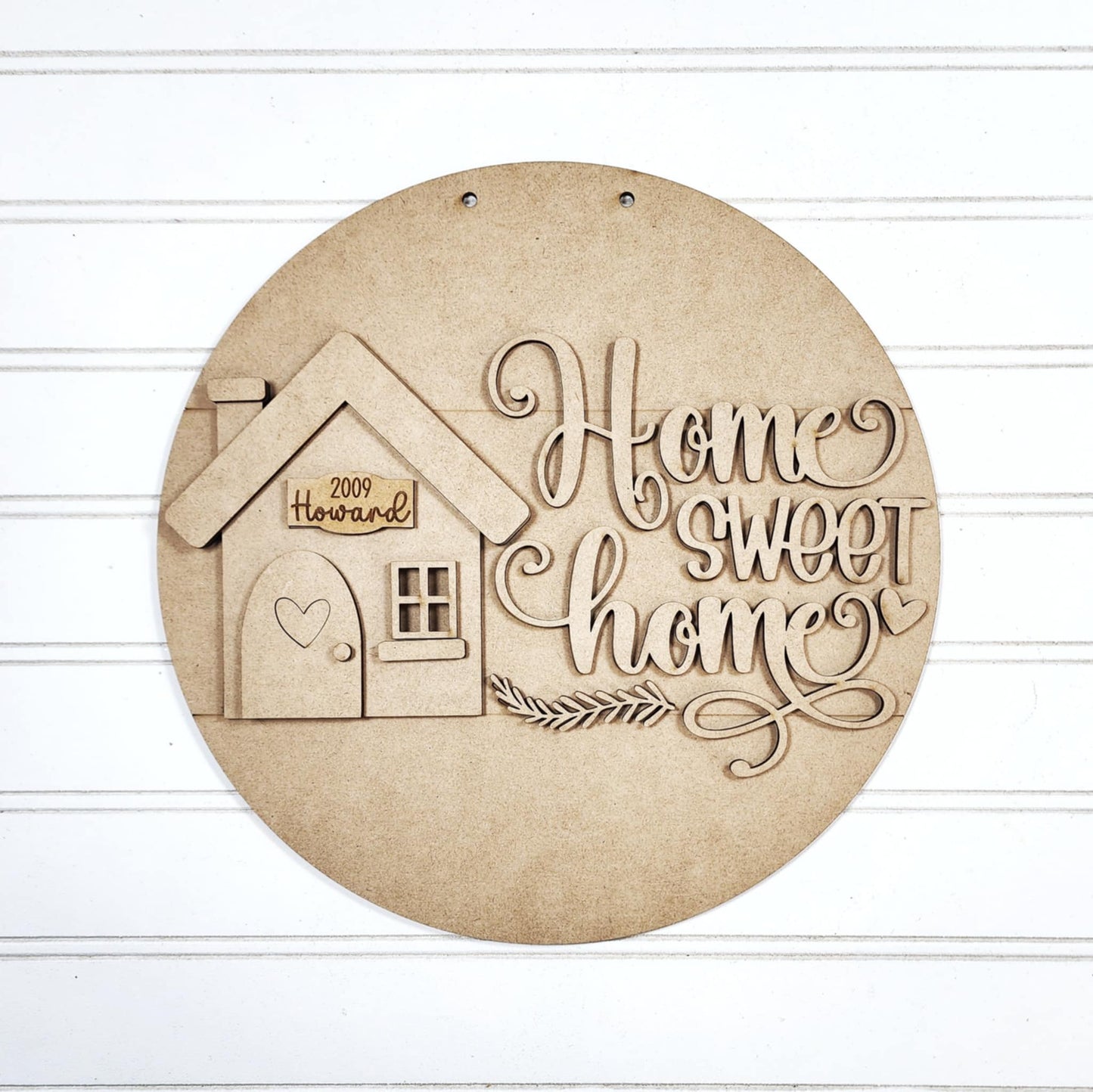 Family Home Collection Round- DIY Blank