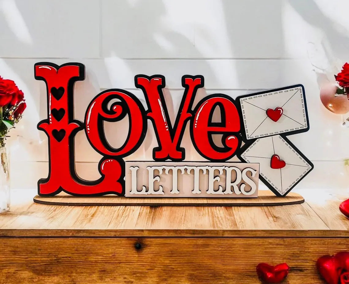 Love Letters Shelf Sitter- Paint Party